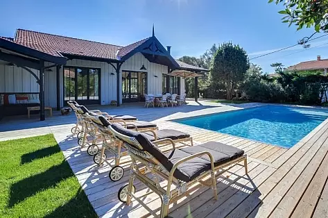 Luxury villa with heated pool for rent - Esprit Cap Ferret