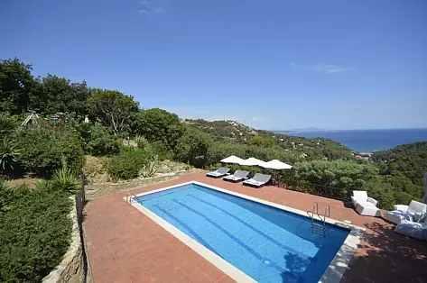 Les Hauts de Sa Riera - Beautiful villa rental with a stunning view in Catalonia