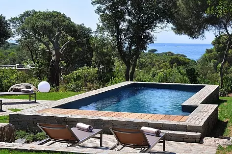 Holiday villa with heated pool in Corsica, Plages de Porto-Vecchio